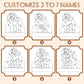 Custom Wooden Bear Family Puzzle with 2-9 Names,Mom Dad’s Day Gifts(Lion)