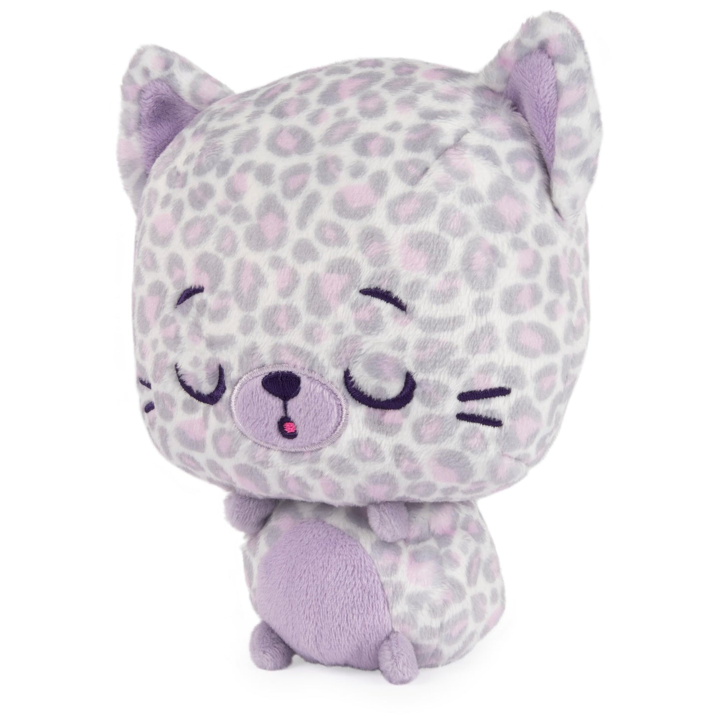 GUND Drops, Gina Spots, Expressive Premium Stuffed Animal Soft Plush Pet, Purple Leopard, 6”