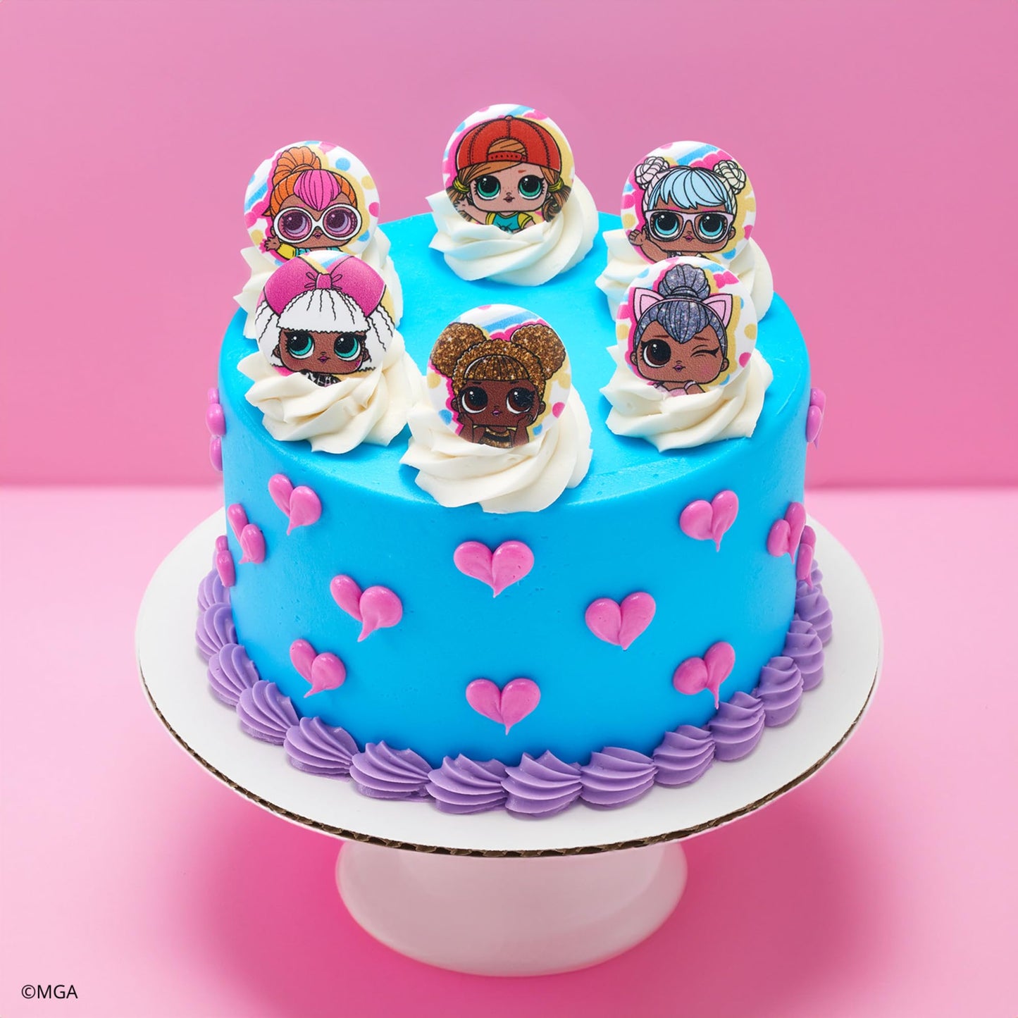 DecoPac L.O.L. Surprise! Rings, 24 L.O.L. Surprise Funseeker Cupcake Decorations Featuring 6 Different Dolls - 24 Pack