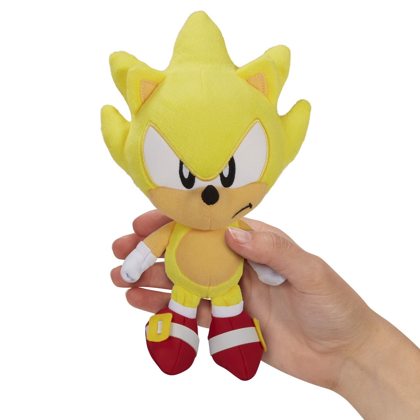 JAKKS Pacific Sonic The Hedgehog Super Sonic 7-Inch Plush Collectible Stuffed Figure