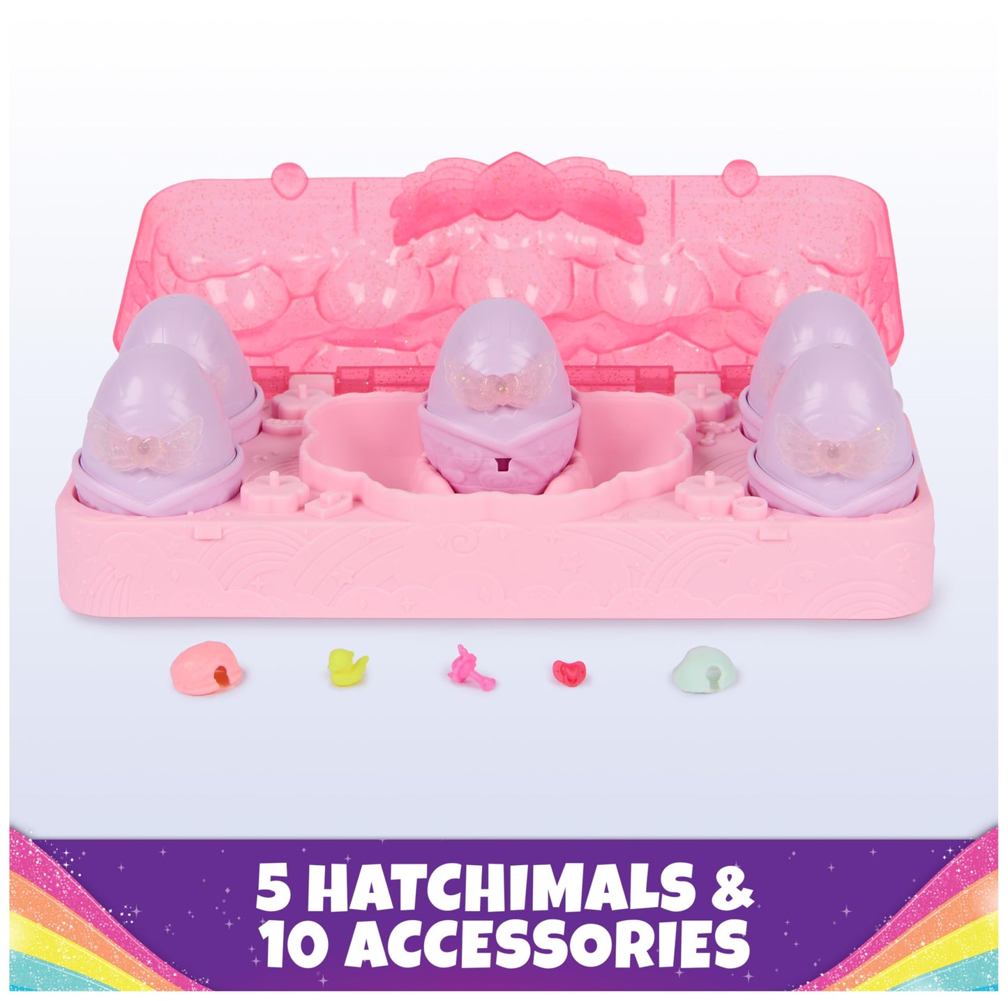 Hatchimals Alive, Rainbow Splash Carton, 5 Surprise Eggs, Ages 3+