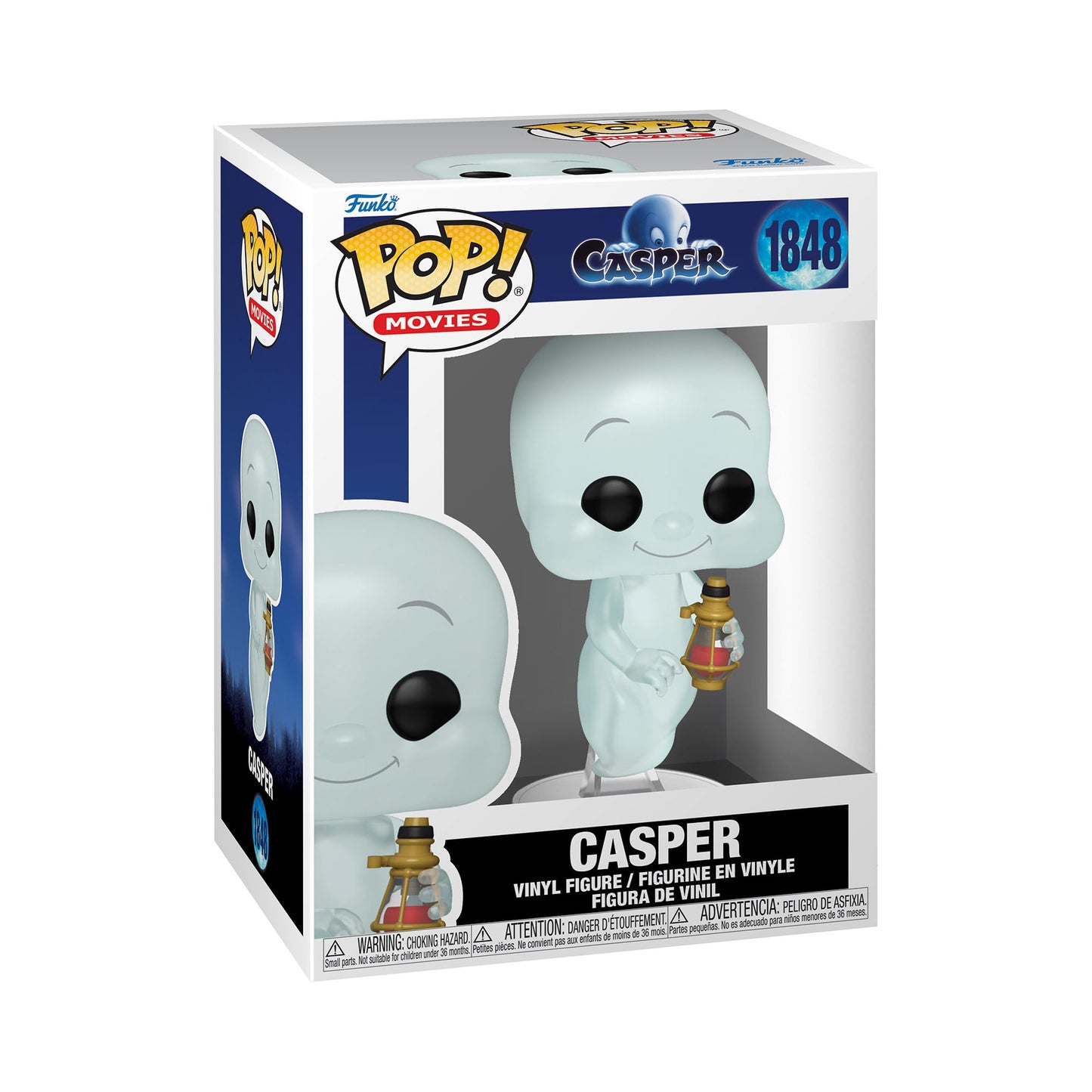 Funko Pop! Movies: Casper 30th Anniversary - Casper - 1/6 Odds for Rare Chase Variant - Collectable Vinyl Figure - Gift Idea - Official Merchandise