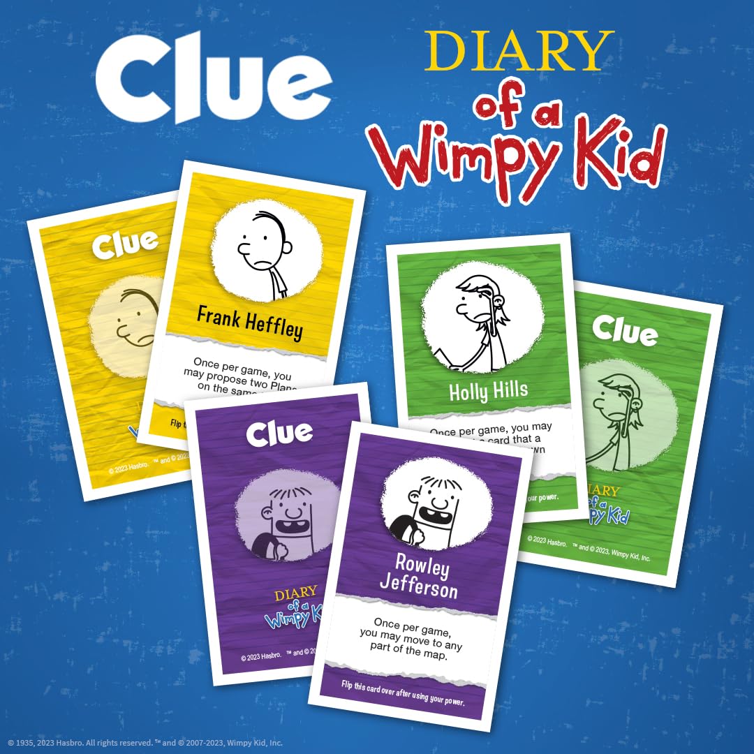 USAOPOLY CLUE: Diary of a Wimpy Kid | Solve the Mystery in This Officially-Licensed Collectible Clue Game Featuring Characters & Locations from