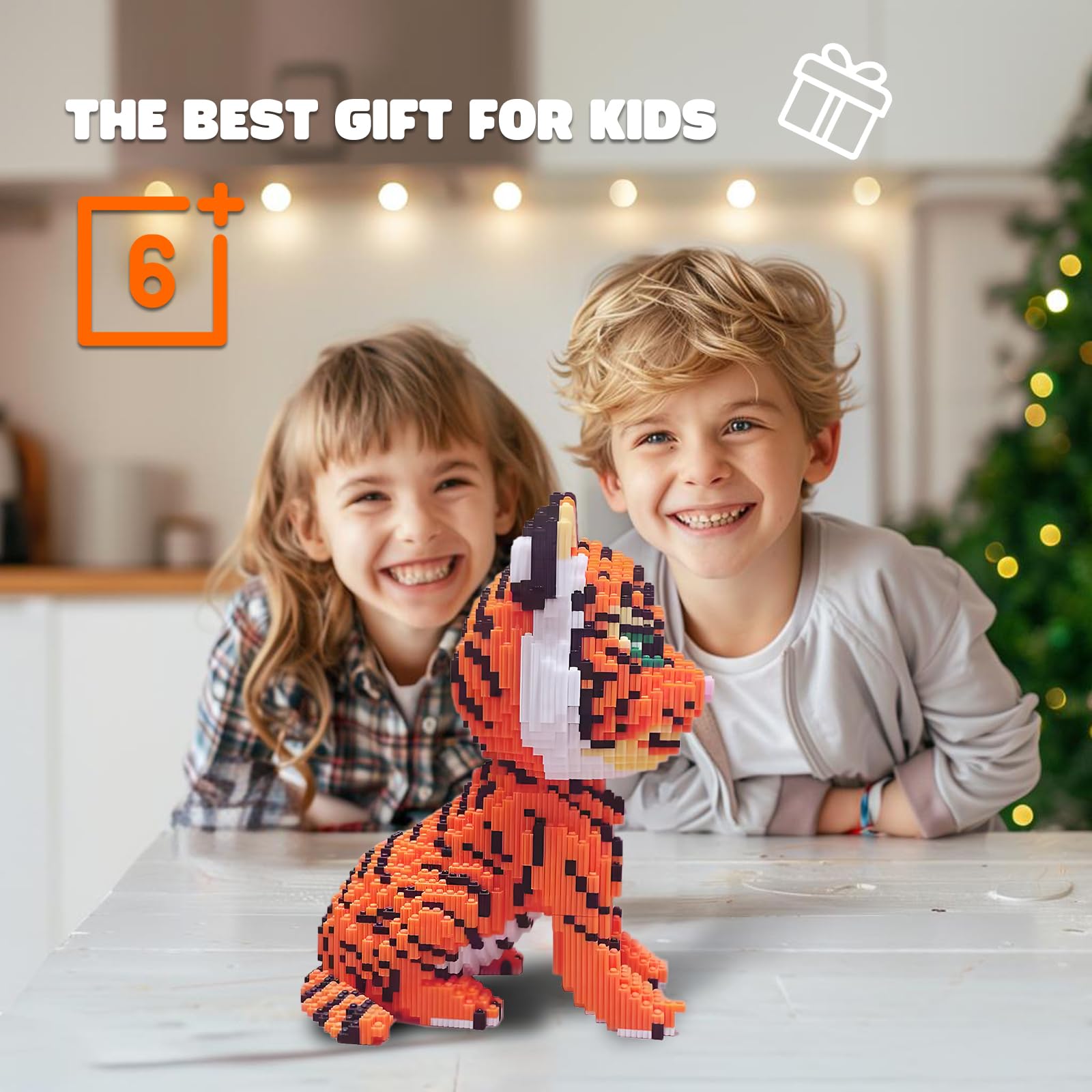 APENGBAOL Creator Tiger Building Set, Tiger Micro Building Blocks for Boys Age 8-12,Cat Mini Blocks Sets for Kids,Boys & Girls 8 Plus Years Old?6488