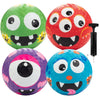 SCS Direct Gaga Ball Monster 5 in Playground Balls with Air Pump, 4 Pack