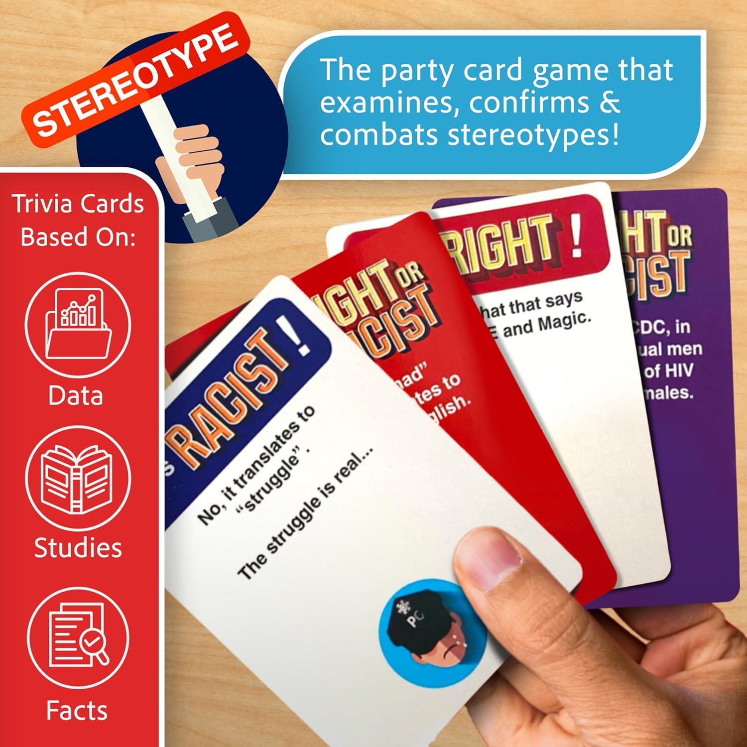 Right Or Racist Vol 2 - Funny White Elephant Gift - Gifts for Men - Adult Party Game - Funny Gag Gift