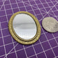 Gold 1/12 Miniature Mirror Dollhouse Decoration Accessories, DIY Doll House Kit