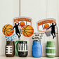 Basketball Party Centerpiece Sticks, Sport Theme - Baby Shower Table Toppers - Basketball Player Birthday Party Decorations Supplies - 15PCS