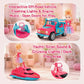 11-in-1 Pink Dream Travel Vehicles Playset Toys for Girls Age 3-6
