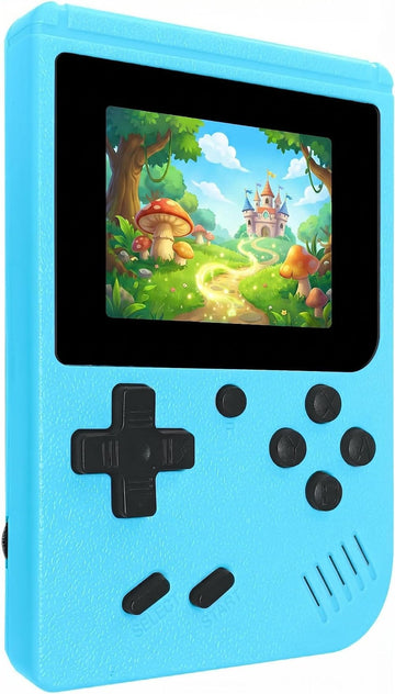 Retro Handheld Game Console, Mini Portable Video Game Player Built-in 400 Classic Games, 3.0 Inch IPS Screen, Travel Arcade Gaming Console (Blue)