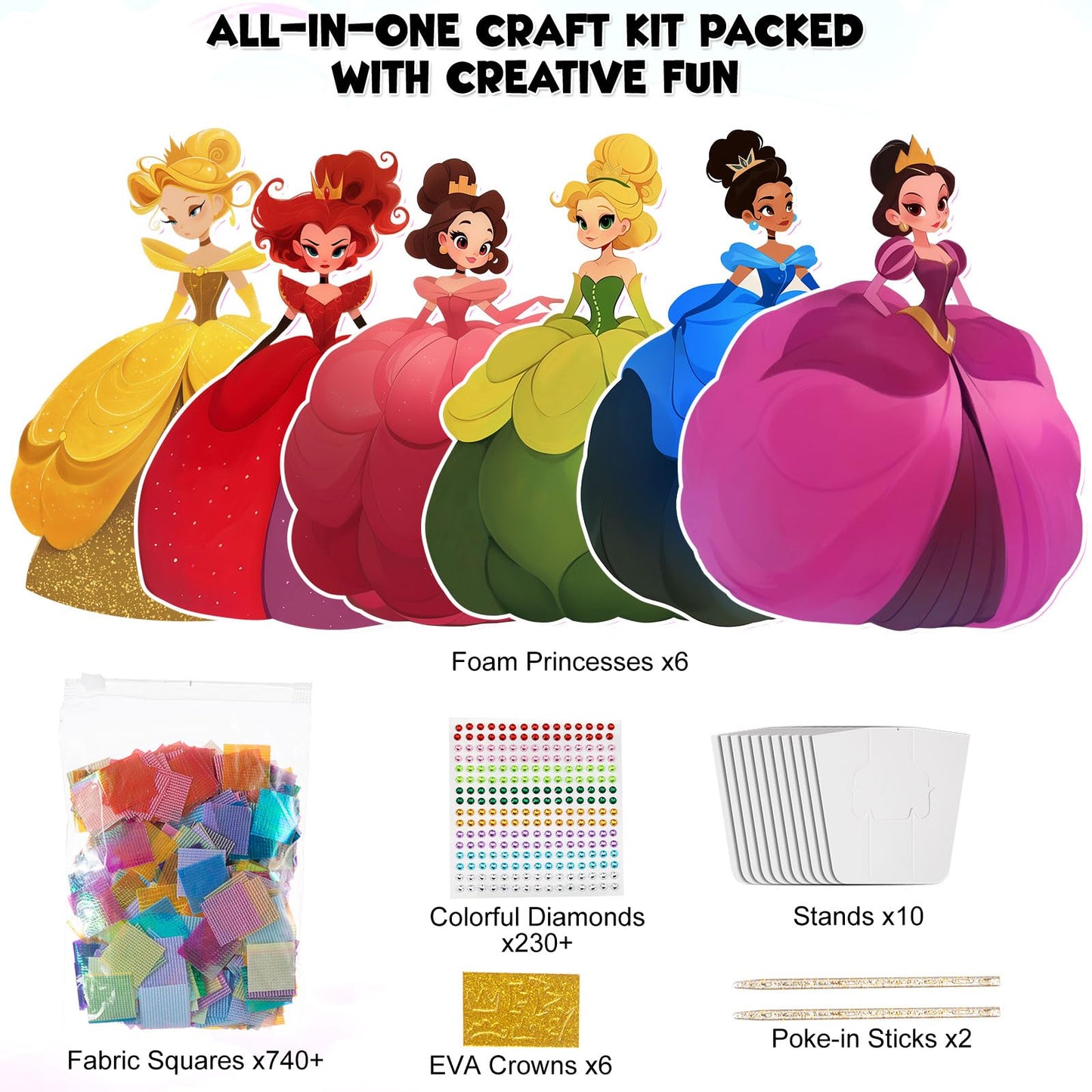 MyPixie Poke Art Kits for Girls, Arts and Crafts for Kids 4-8, DIY Creative Activity Toys, Birthday Gifts for Girls 4 5 6 7 8 9 10 (red)