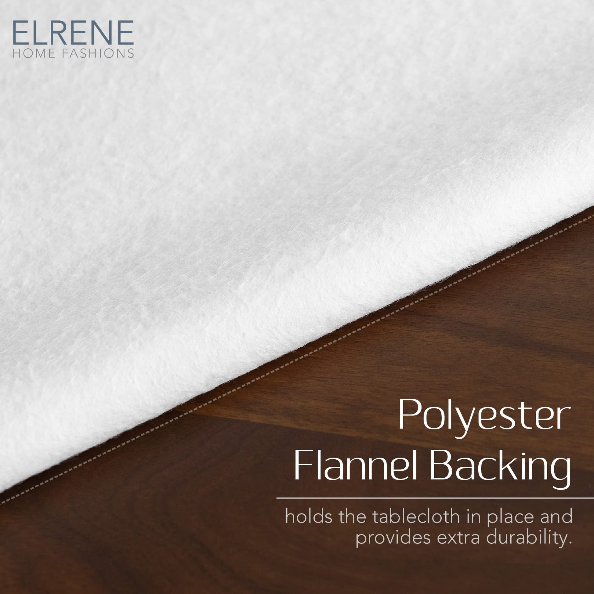 Elrene Home Fashions Callisto Tropical Floral Water- and Stain-Resistant Vinyl Tablecloth with Flannel Backing, 52 Inches X 70 Inches, Rectangle