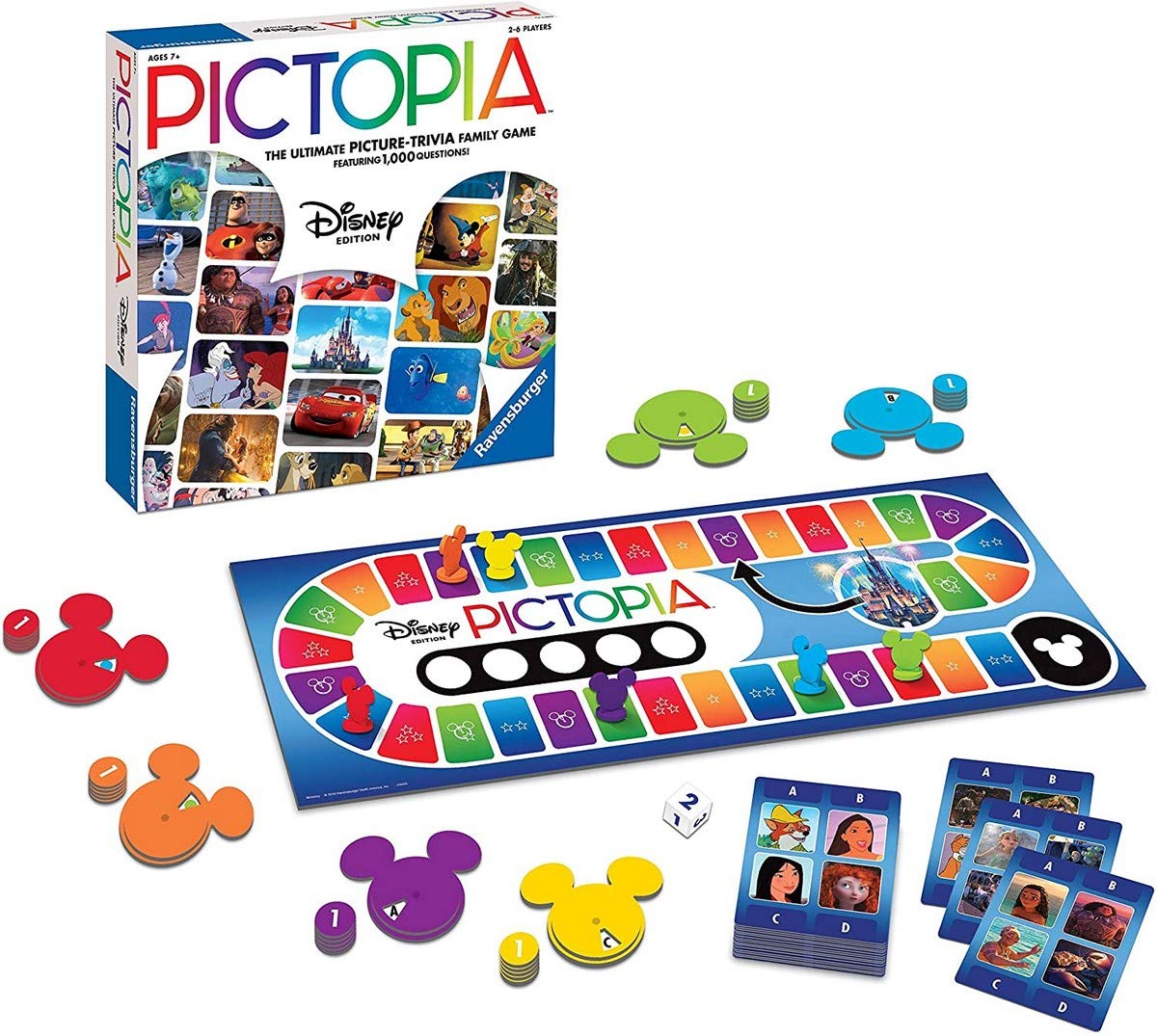 Wonder Forge Pictopia - Family Trivia Game: Disney Edition | Interactive Quiz Activity | Social Bonding Experience | Memory Enhancing | Ideal for Ages