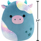 Squishmallows Original 24in Presto The Teal Galaxy Cow - Official Jazwares Plush (Jumbo)