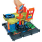 Hot Wheels City Toy Track Set, Downtown Express Car Wash Playset with 1:64 Scale Vehicle, Foam Roller & Drying Flaps