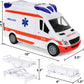 Kiddie Play Ambulance Toy Car with Lights, Sound & Stretcher