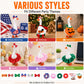 12 PCS Desk Goose Outfits, 7 Inch Holiday Mini Porch Goose Outfits Cute Dresses Bows Funny Desktop Goose Clothes Costume Small Goose Outfit