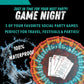 Game Night: The Best 5 Party Games in 1 Deck of Waterproof Playing Cards
