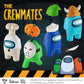 Crewmate Figures | 8 Collectibles in 1 Box | Merch Incl. The Peeled and The Clogged | 2 Hidden Impostors | Mini Toys with 5 Add’l Hats