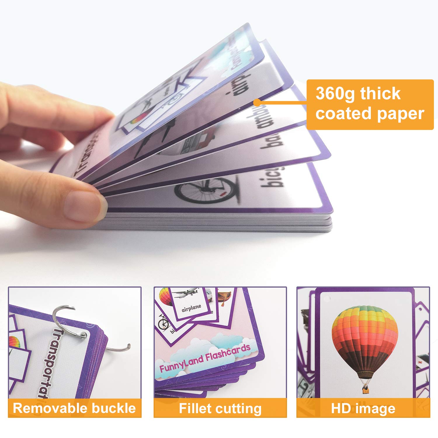 22PCS/Set Transportation Kids Gifts English Flash Cards Pocket Card Educational Learning Baby Toys for Children Pre-Kindergarten