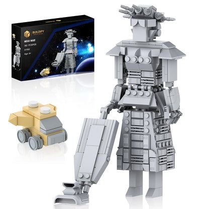 Mega Maid Spaceball I Creative Building Set with Mini Eagle 5, Space Movie Car Robot Model Building Kit, Christmas Birthday Toy Gift for Fans Teens