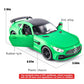 BDTCTK 1/24 AMG GTR Toy Cars Model Car, Zinc Alloy Pull Back Toy car with Sound and Light for Kids Boy Girl Gift (Green)