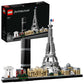 LEGO Architecture Paris Model Building Set - Detailed Display Building Block Set for Kids, Boys and Girls, Ages 12+ - Unique Gift for Travel