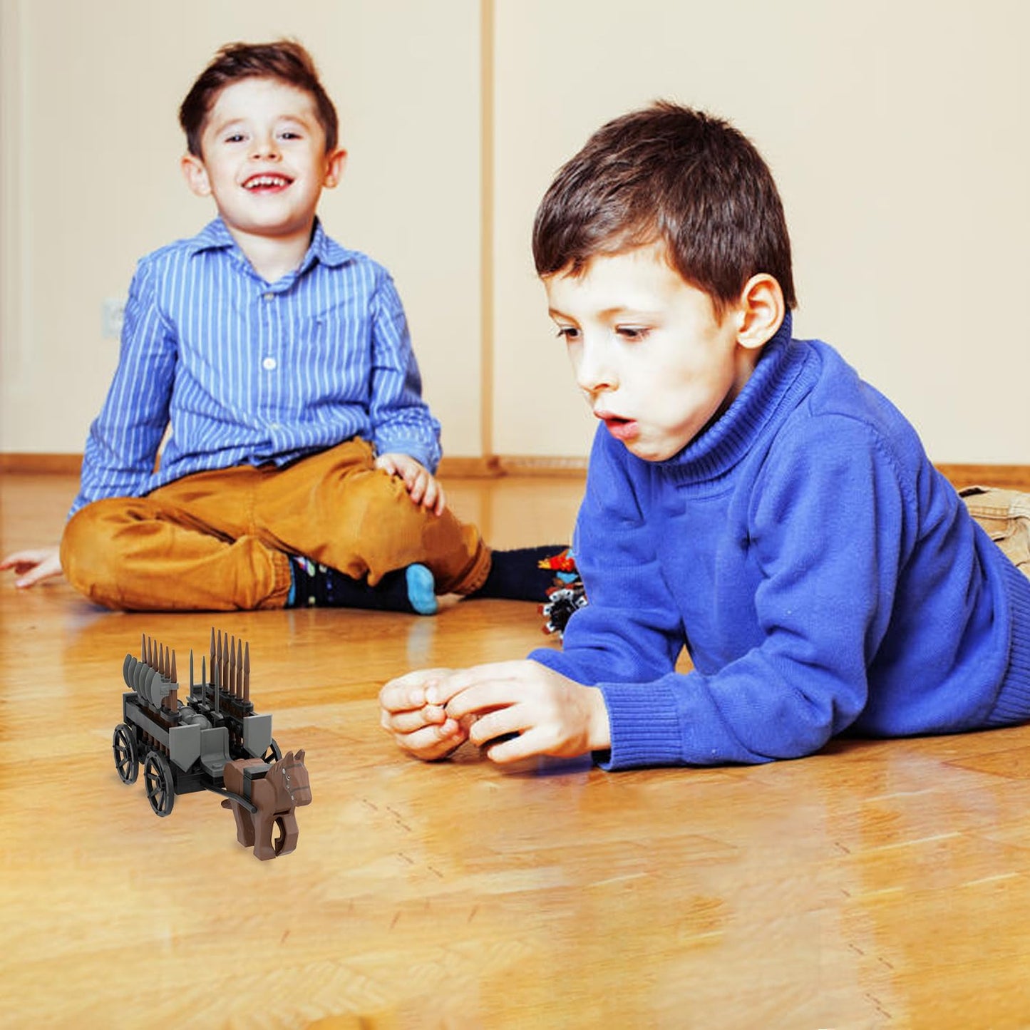 Koowants Medieval Ancient Castle Carriage Building Blocks,Ancient Military Weapons Chariot Building Bricks,Medieval Castle Building Set,MOC Medieval
