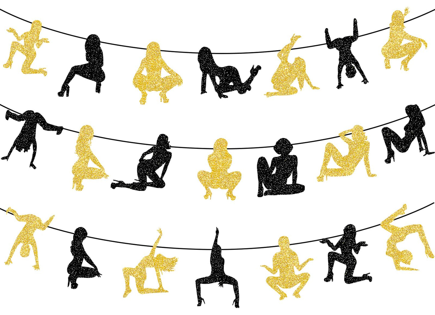 Bachelor Party Decorations Twerk Banner Garland Funny Adult Birthday Party Decorations for Men Funny Birthday Banner