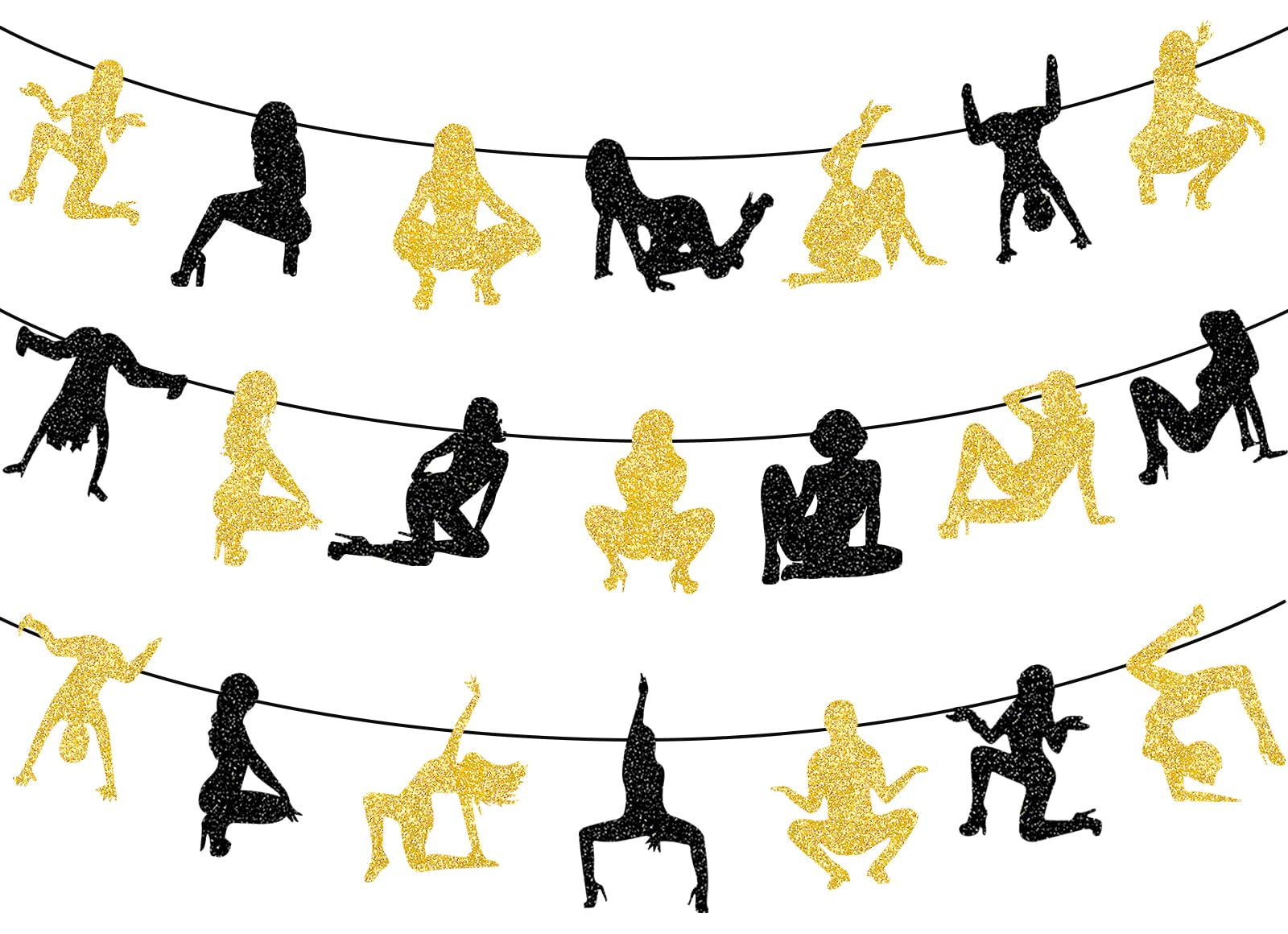 Bachelor Party Decorations Twerk Banner Garland Funny Adult Birthday Party Decorations for Men Funny Birthday Banner