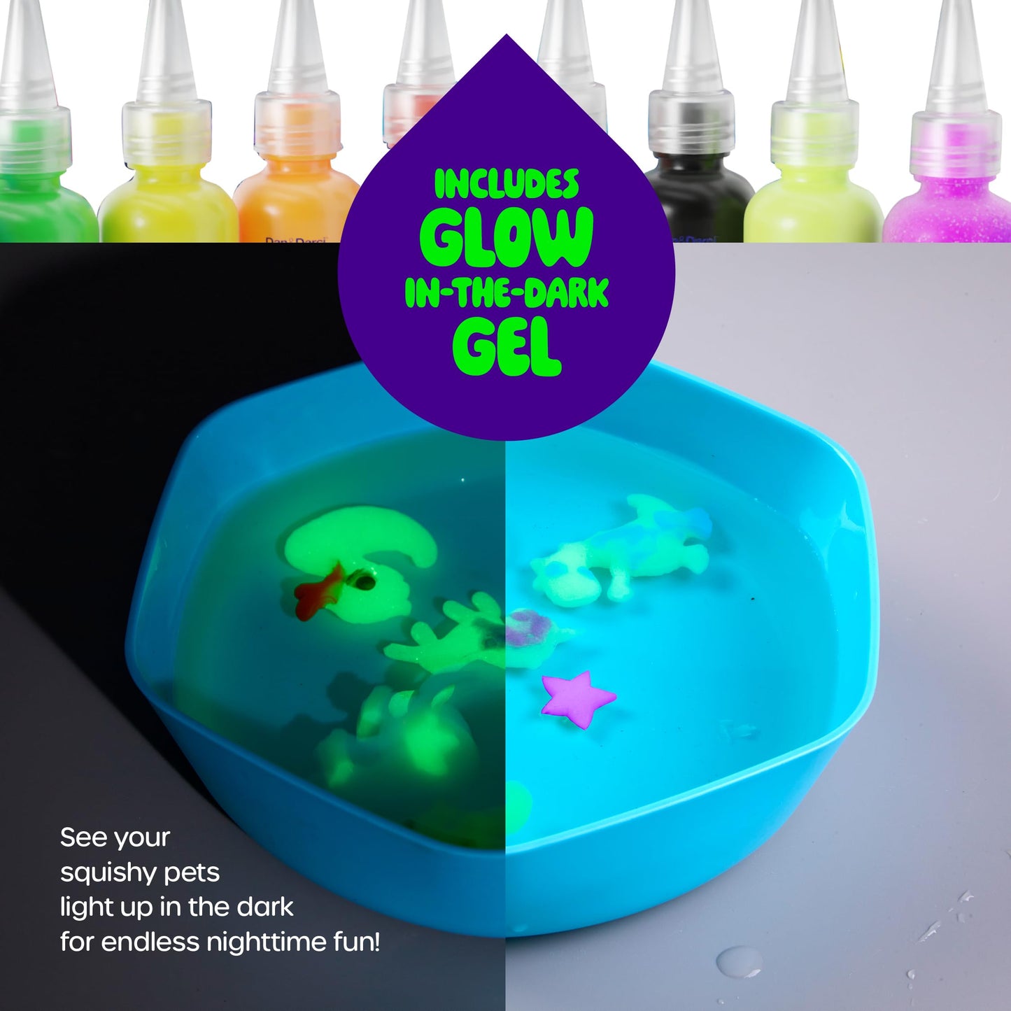 Dan&Darci Aqua Fairy Water Gel Kit for Kids - Gifts for Girls - Magic Elf Toy Kits - Waters Pets - DIY Squishy Maker Set - Craft for Kids - Make Your