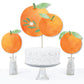 Big Dot of Happiness Little Cutie Clementine - Orange Citrus Baby Shower or Birthday Party Centerpiece Sticks - Table Toppers - Set of 15