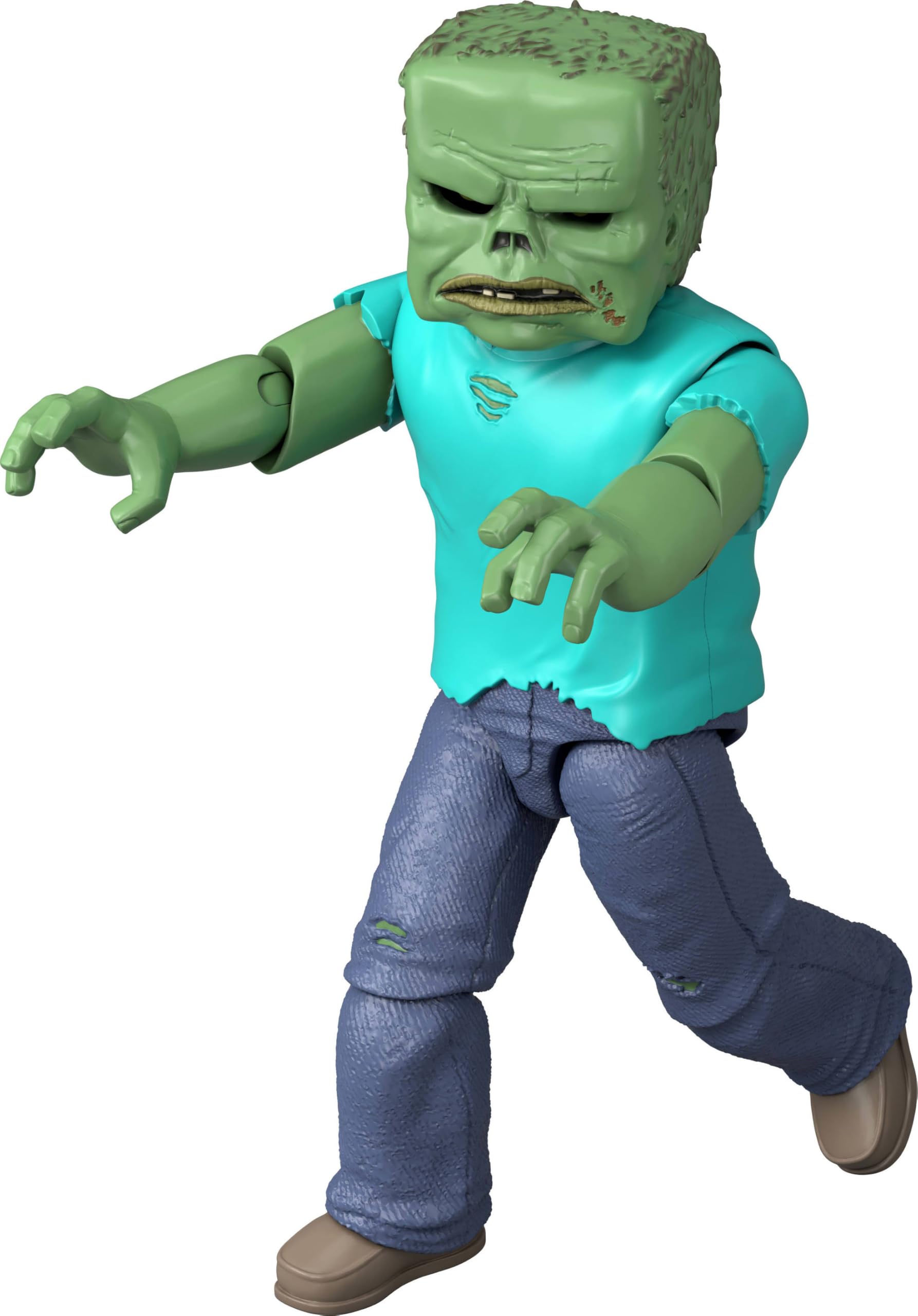 Mattel Minecraft Action Figure & Accessories Set, Zombie Posable Character Collectible Inspired by a Minecraft Movie, 3.25-inch Scale
