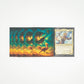 MTG Sleeves by Arcanum Industries, 103 Matte Card Sleeves for Magic The Gathering & TCG - Premium Shuffle Feel & Borderless Art with Black Interior
