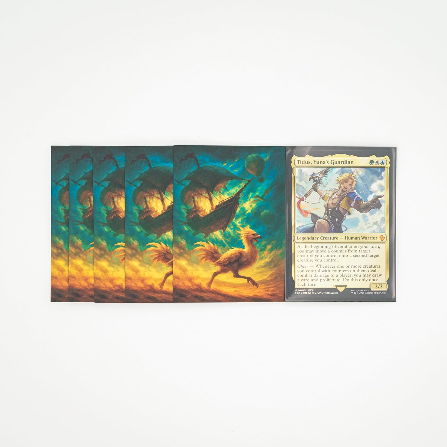 MTG Sleeves by Arcanum Industries, 103 Matte Card Sleeves for Magic The Gathering & TCG - Premium Shuffle Feel & Borderless Art with Black Interior