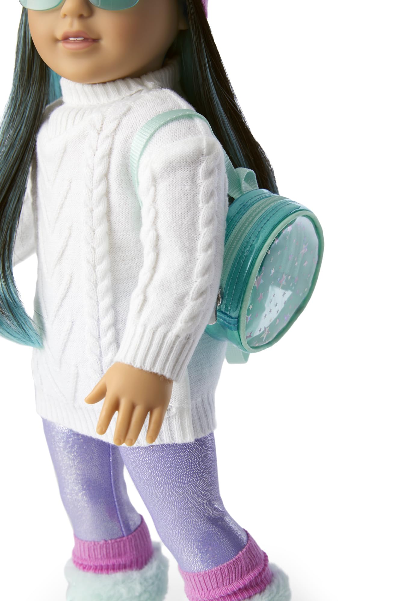 American Girl Corinne Tan Girl of the Year 2022 18-inch Doll Accessories with Hat, Sunglasses, and Backpack, For Ages 8+
