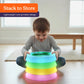 Special Supplies Liquid Gel LED Stepping Stones for Kids - Light-Up Circle Balance Blocks - Promote Coordination, Balance, Strength for Children
