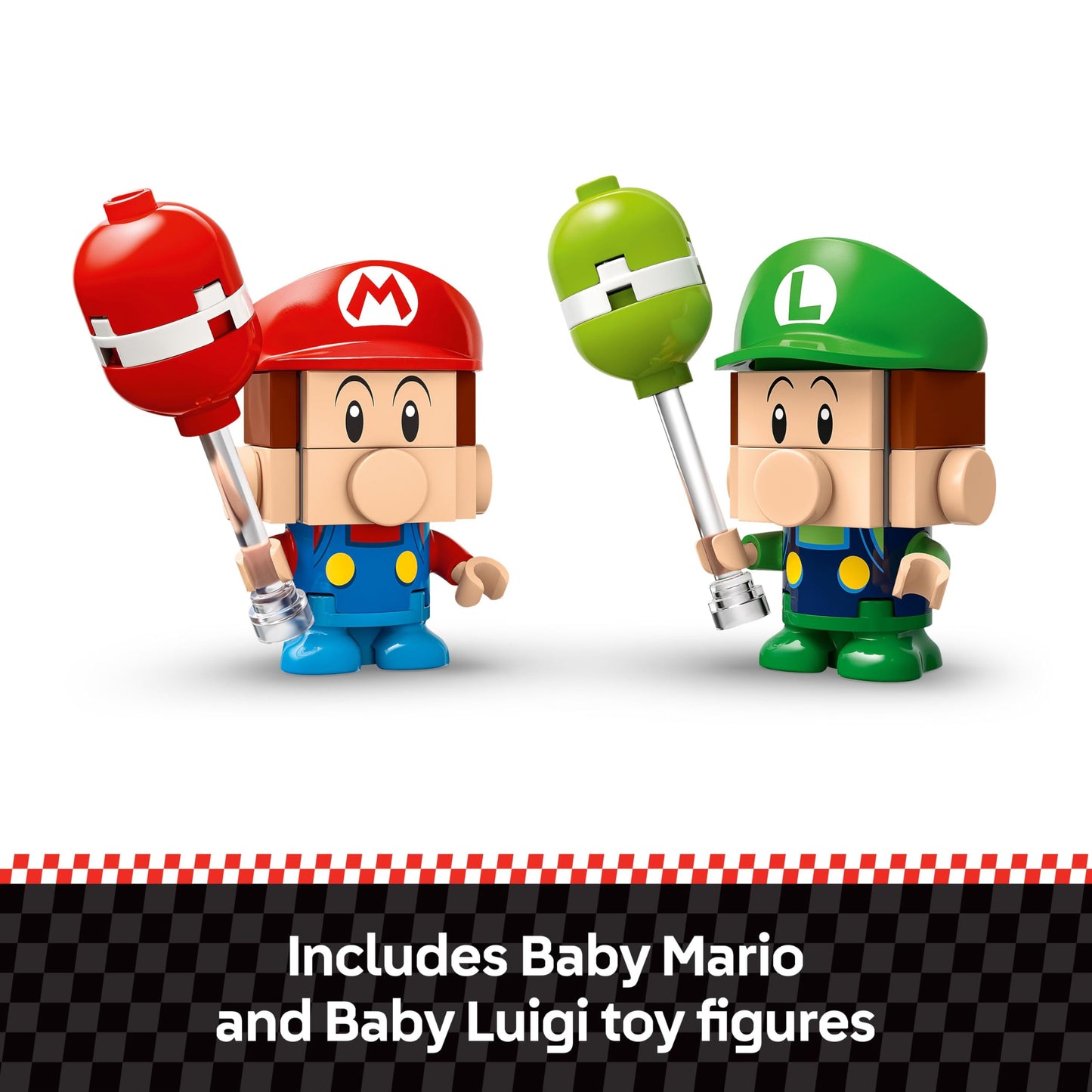 LEGO Super Mario: Mario Kart Baby Mario vs. Baby Luigi - Collectible Toy Building Set for Kids, Boys and Girls, Ages 8+ - Nintendo Toy for Fans - Gift