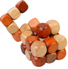 MAGIKON Brain Teaser Cube Puzzle Toy, Snake Cube Wooden 3D Puzzle