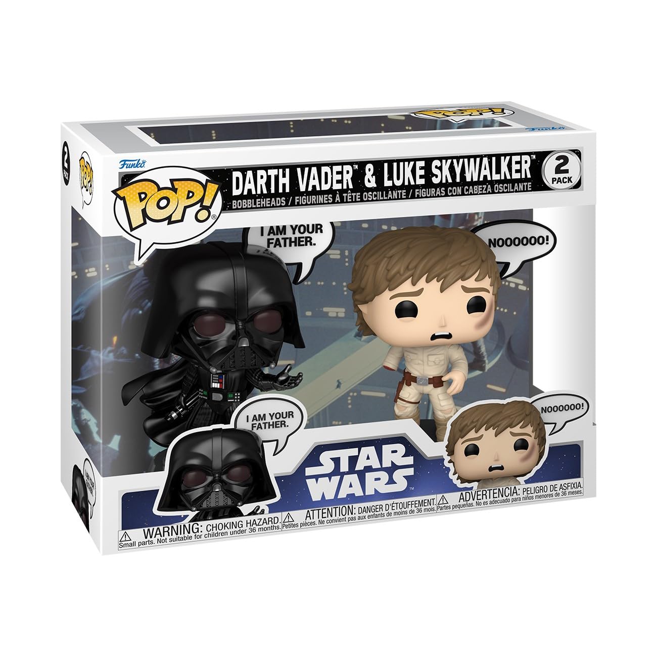 Funko POP! Star Wars: Sayings - Darth Vader & Luke 2 Pack