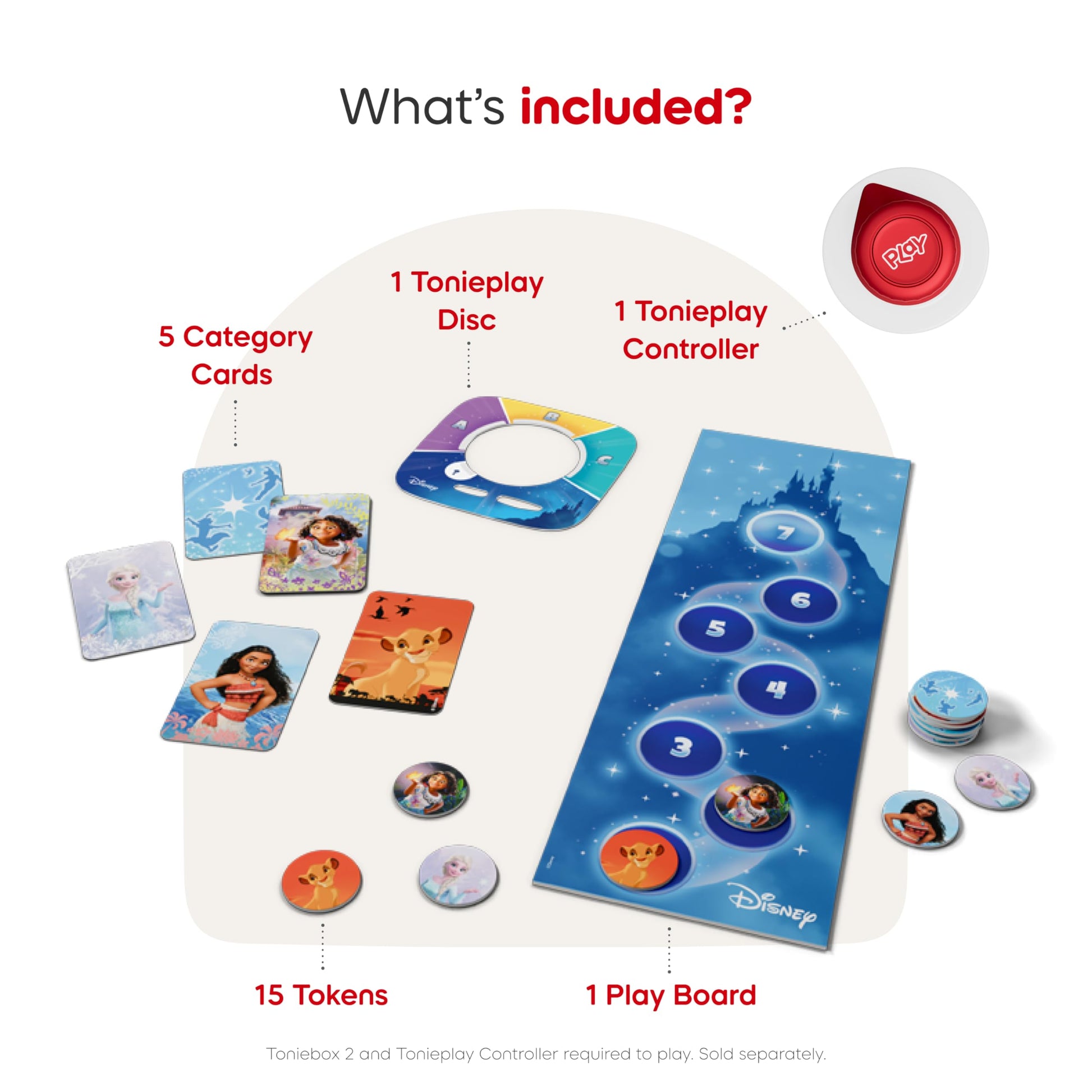 Tonies Disney: Quiz Kingdom Tonieplay Game + Controller [Requires Toniebox 2]