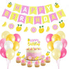 Lemon Party Decorations Happy Birthday Banner Lemon Garland Lemonade Cake Topper Cupcake Toppers Balloons for Lemonade Theme Birthday Party Supplies