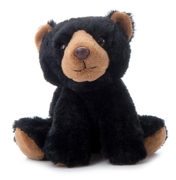 The Petting Zoo Bear Stuffed Animal, Gifts for Kids, Wild Onez Zoo Animals, Black Bear Plush Toy 9 inches