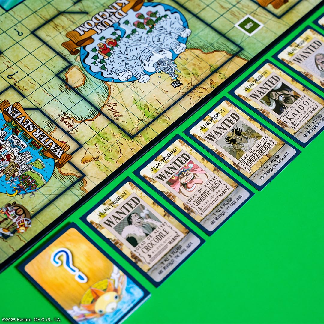 CLUE: One Piece Board Game, Find Hidden Pirate Treasure with Luffy and The Straw Hat Crew, Explore Iconic Locations Like Dressrosa, Drum Kingdom
