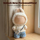 17cm Doll Clothes(NO Doll), Cute Dolls Outfit Accessories with Sweater + Denim Jeans + Pants, Small Kawaii Clothes Set for Dolls(Style 4)