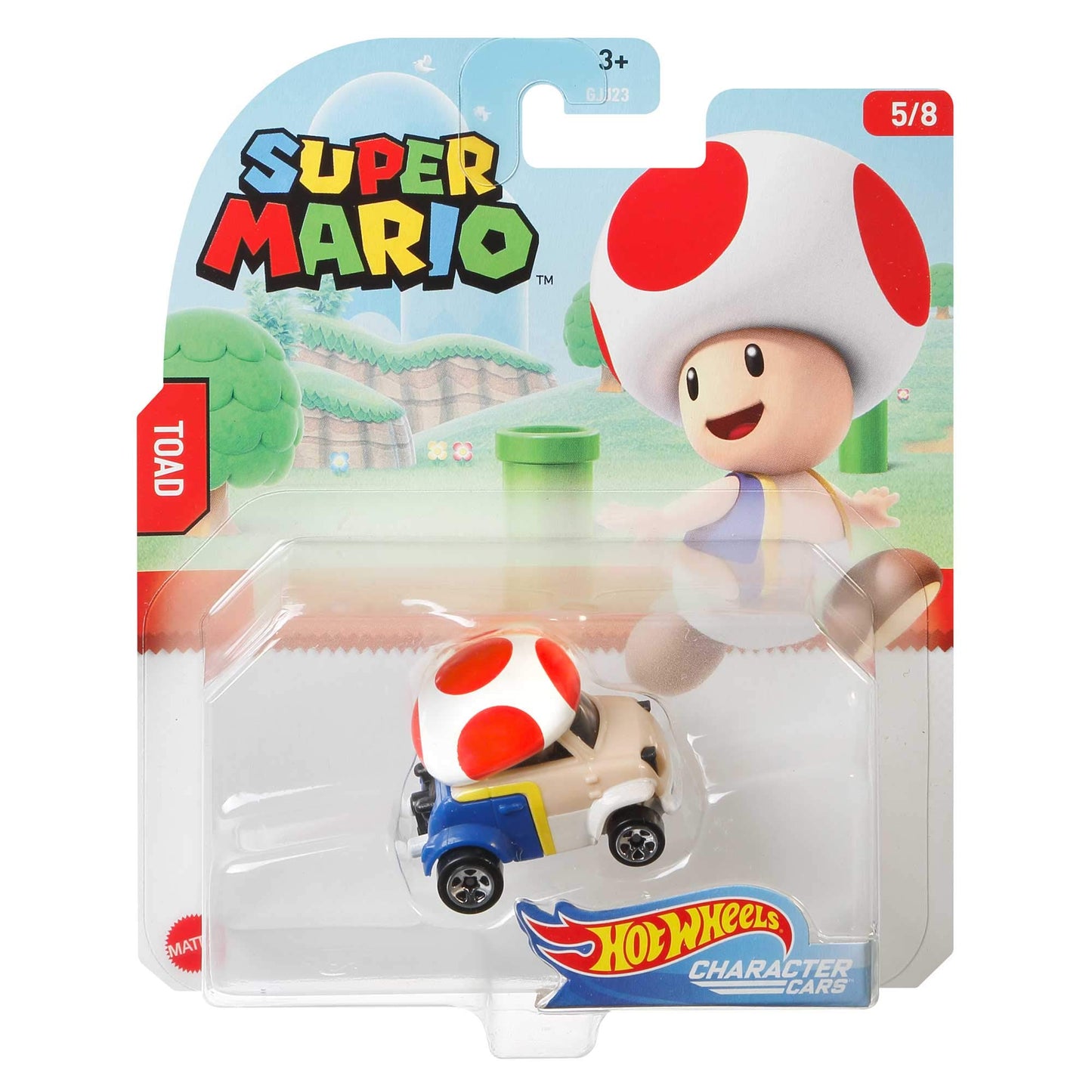 Hot Wheels Gaming Character Car Super Mario 2020 Series-Toad Vehicle(5/8)