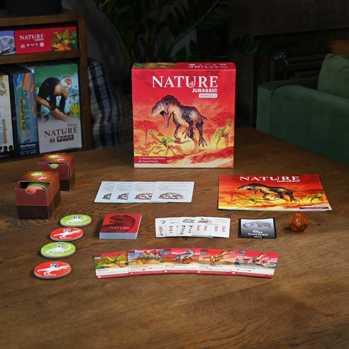 Northstar Game Studio Nature Board Game Expansion Module 2: Jurassic | Adapt Species in a Changing Environment | Strategy Game for Adults, Teens
