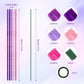500 Pcs Pipe Cleaners for Crafting - 5 Color Chenille Stems Fuzzy Sticks, Kids DIY Arts & Crafts Supplies, with Bonus Flower Stems & Gardening Tape
