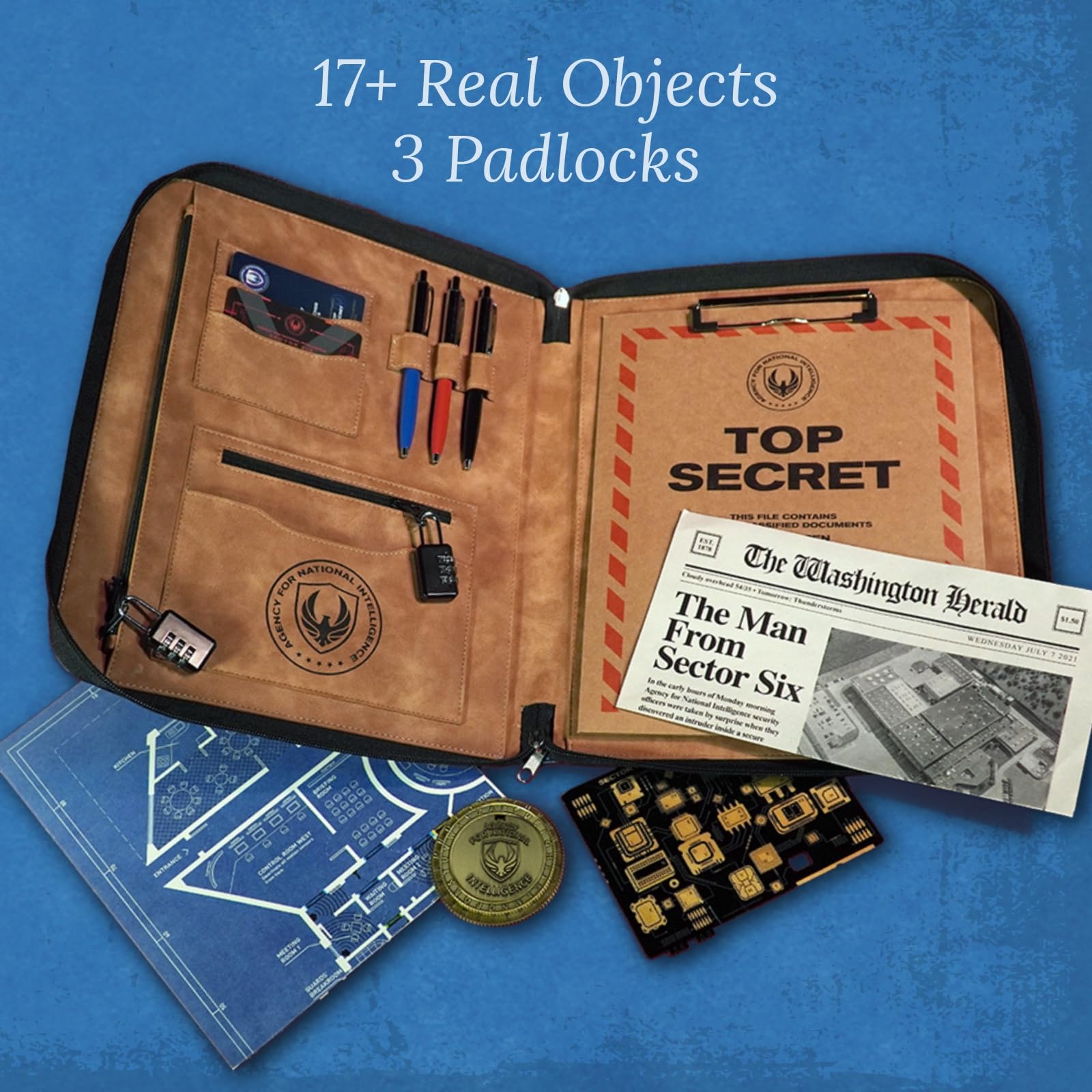 The Man from Sector Six - Secret Agent Escape-Room Board Game by The Mystery Agency