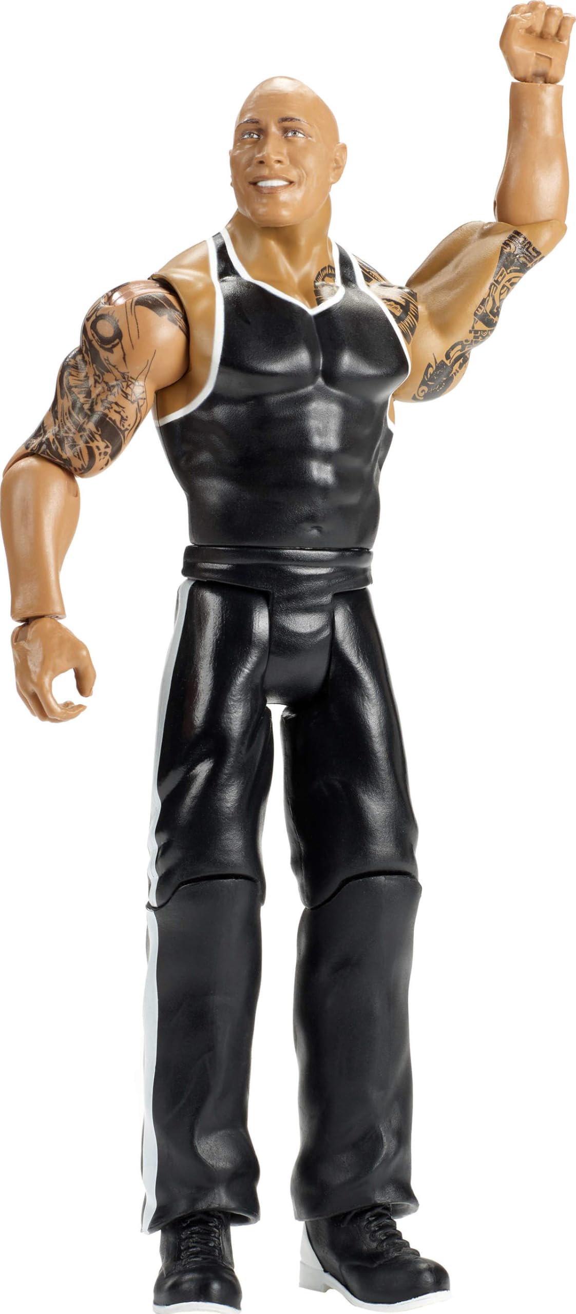 Mattel WWE Top Picks Action Figure, 6-inch Collectible The Rock with 14 Articulation Points & Life-Like Look